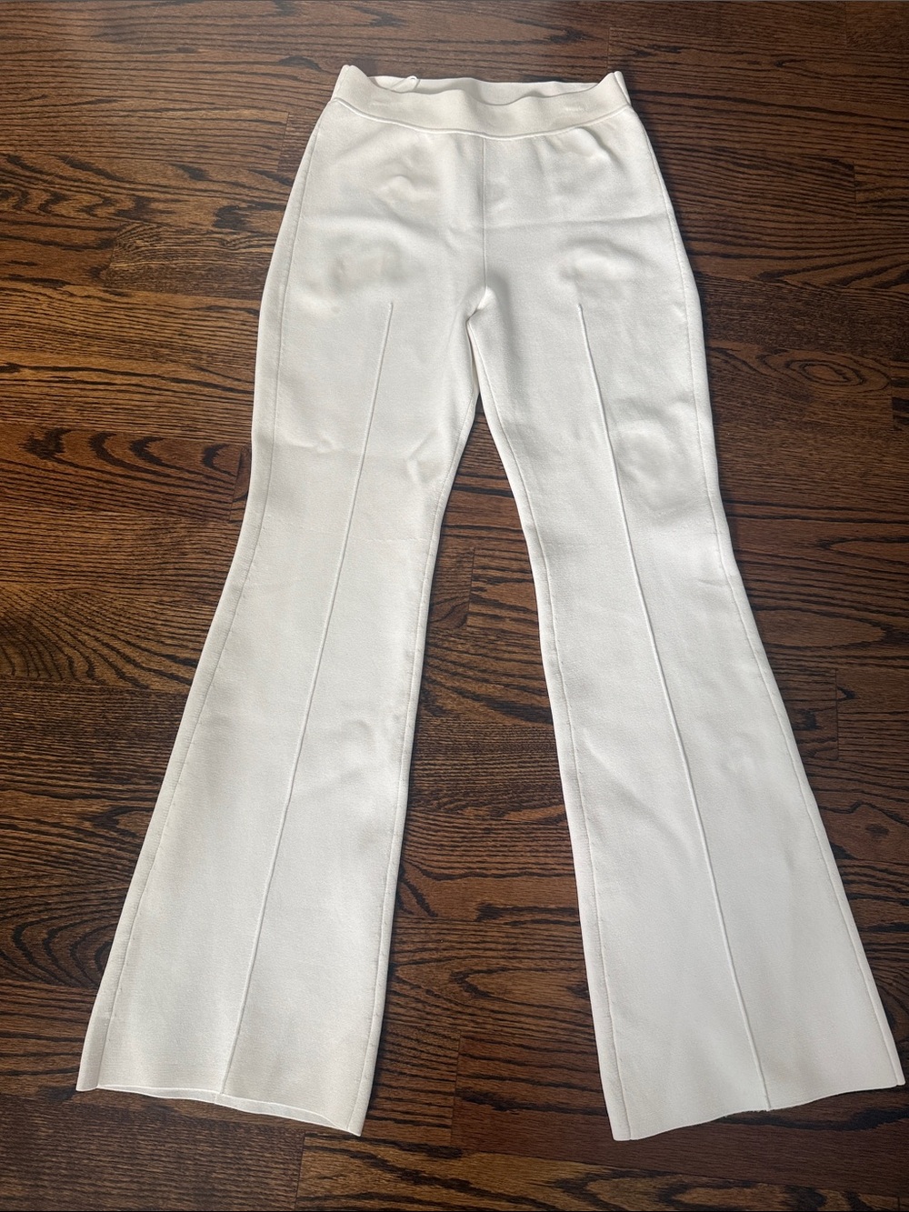 SIMKHAI White High Rise Flare Pants Size Small